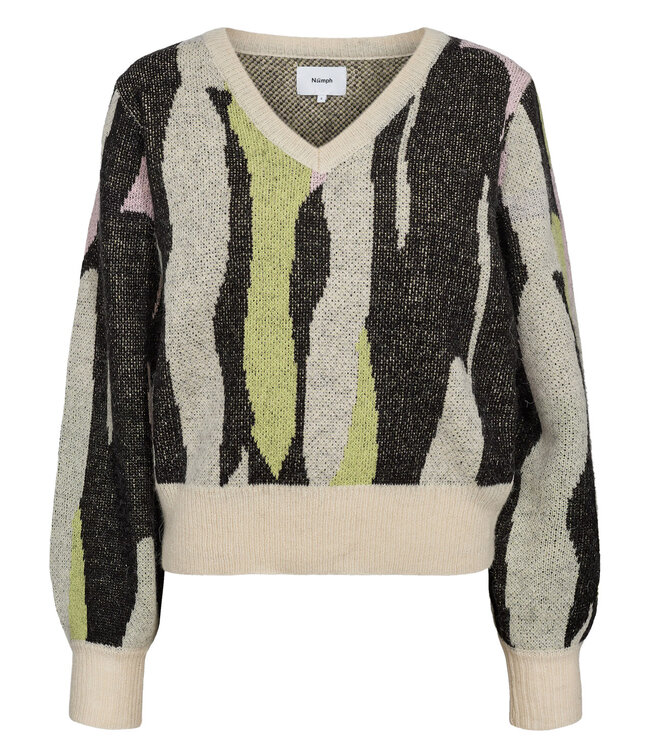 Ibina pullover - Zwart/pastel