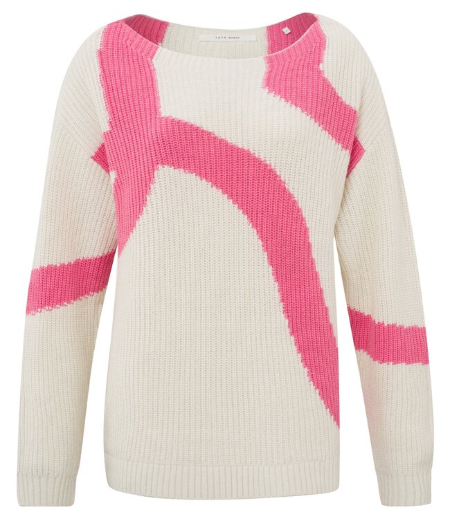 Pink detail sweater