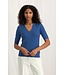 V-neck short sleeve sweater - Blauw