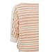 Batwing boatneck sweater with stripes