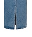 Denim midi skirt with buttons