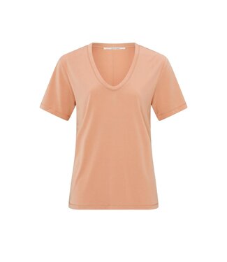 YAYA T-shirt with rounded V-neck