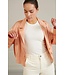 Satin cropped blouse jacket