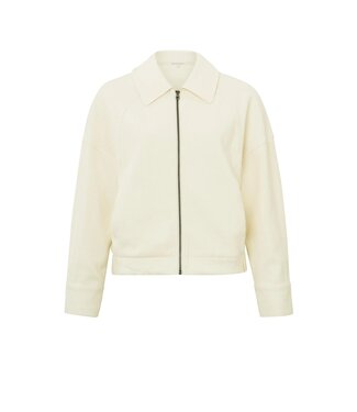 YAYA Oversized jersey jacket with zipper