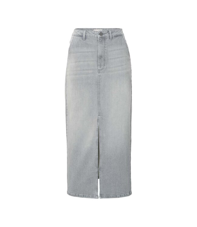 Denim maxi skirt - Grijs