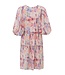 Print dress ballon sleeve