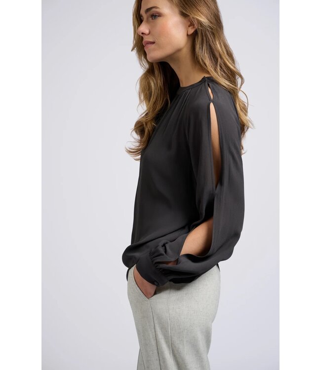 Woven top open sleeve