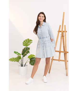 Short denim dress