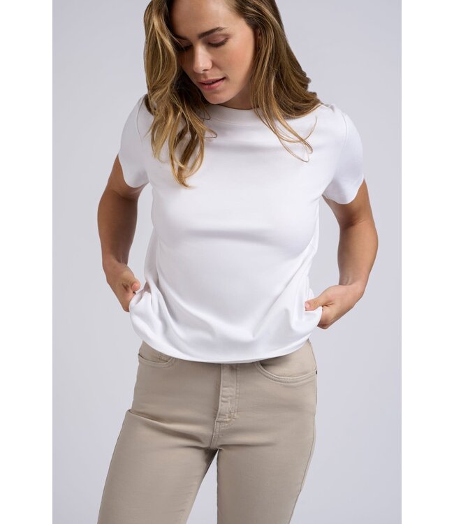 Round neck t-shirt - Wit