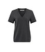 V-neck t-shirt - Zwart