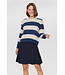 Riette big stripe pullover - Blauw