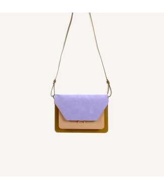 The Sticky Sis Club Satchel - Il sole Coloré - Costa green/affogato beige/sunset lilac