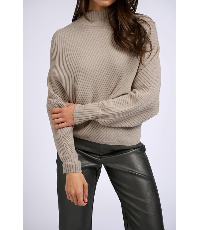 Batwing rib sweater