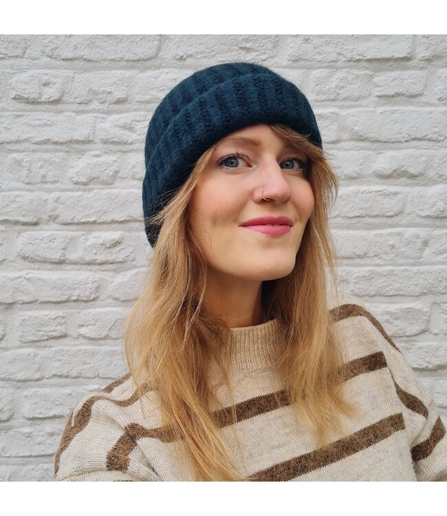 Peggie bonnet - donkergroen