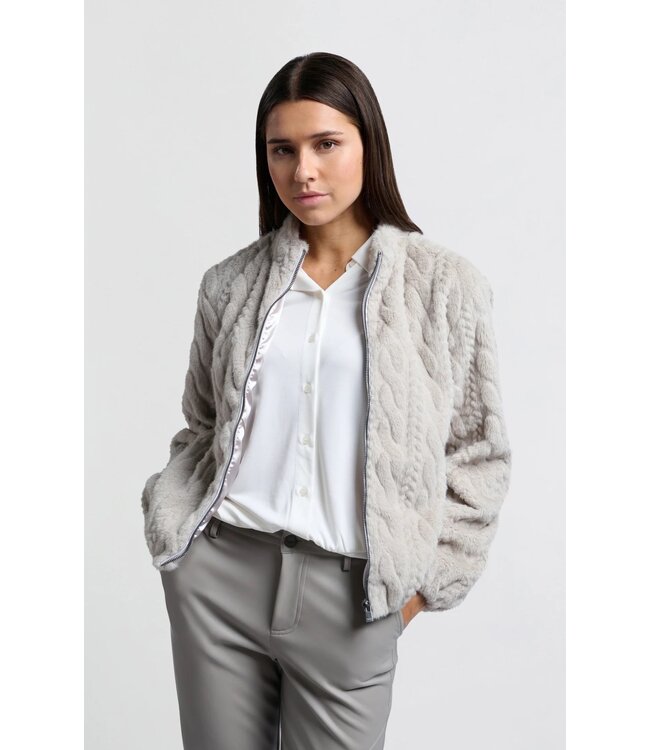 Short faux fur jacket