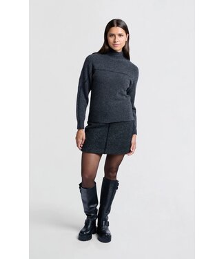 YAYA Wool mix mini skirt