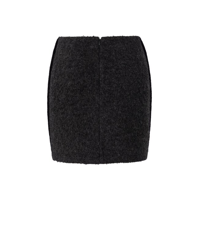 Wool mix mini skirt