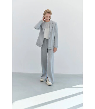 YAYA Soft melange tailored trousers