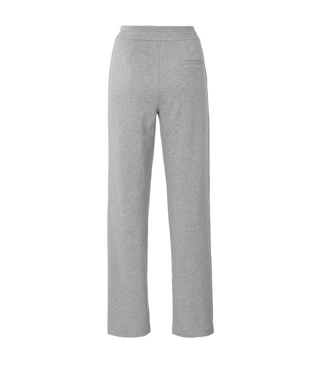 Soft melange tailored trousers