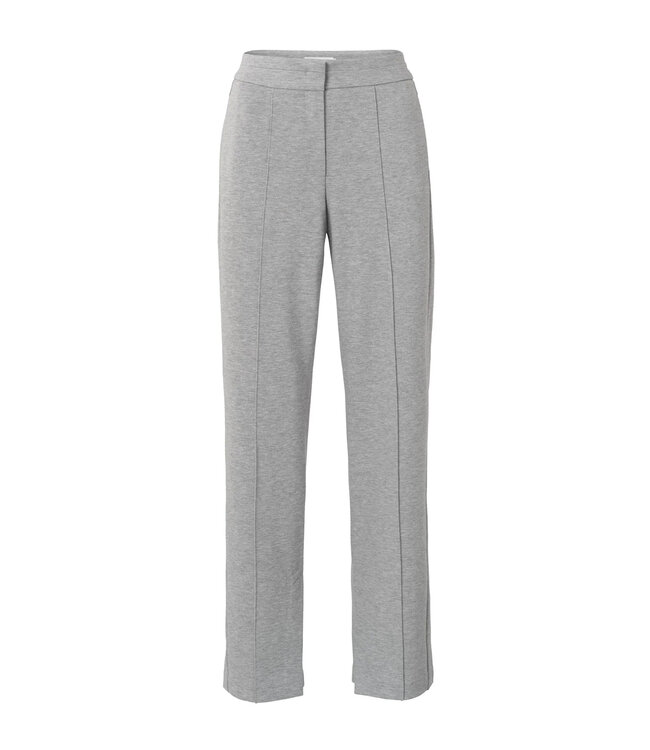 Soft melange tailored trousers
