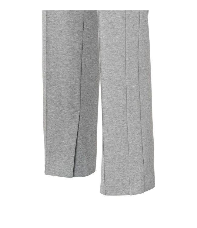 Soft melange tailored trousers