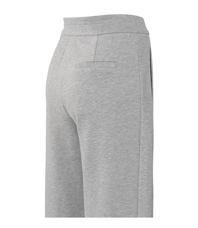 Soft melange tailored trousers