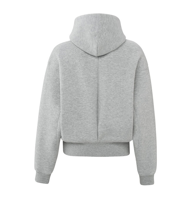 Hoodie with zipper detail