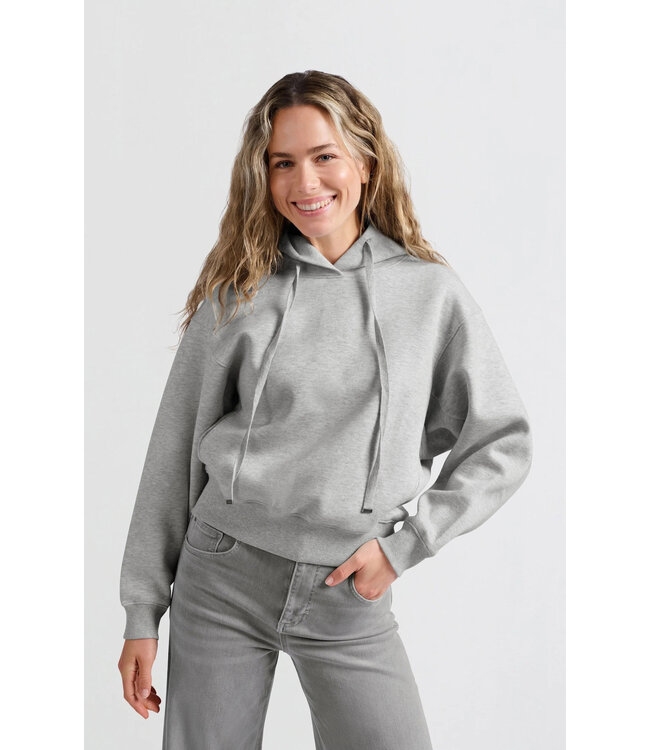 Hoodie with zipper detail