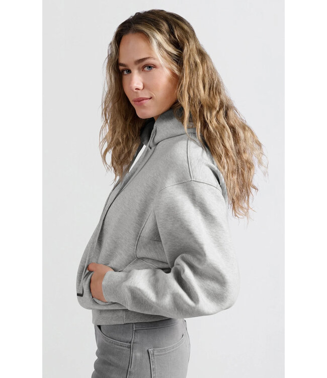 Hoodie with zipper detail