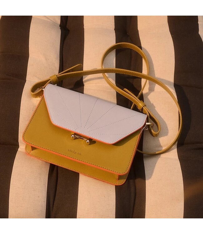 Shoulderbag - Il sole Coloré - Costa green/clear sky