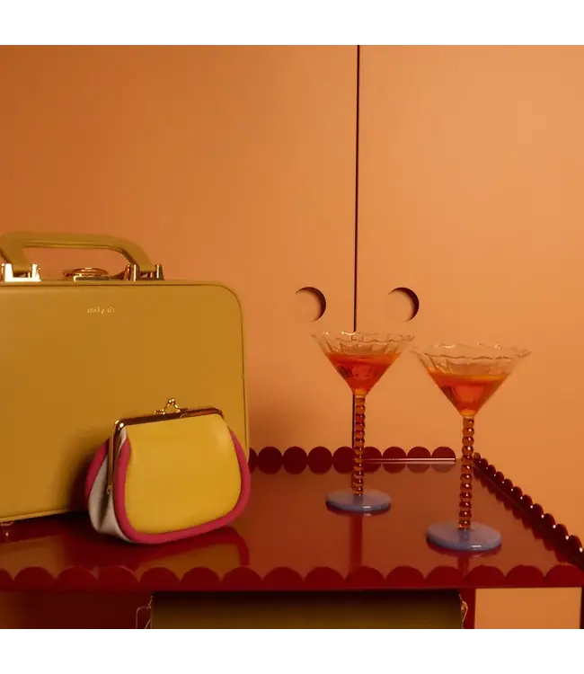 Wallet - Lemon leaf / Positano purple