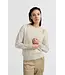 Deep round neck sweater with t