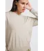 Deep round neck sweater with t