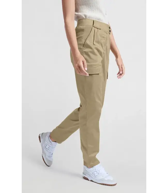 High waist cargo trousers