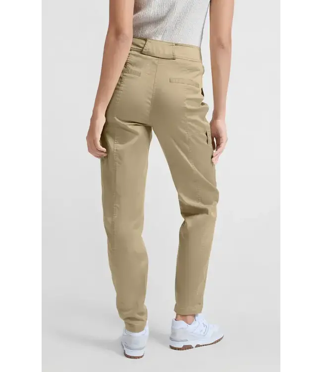 High waist cargo trousers