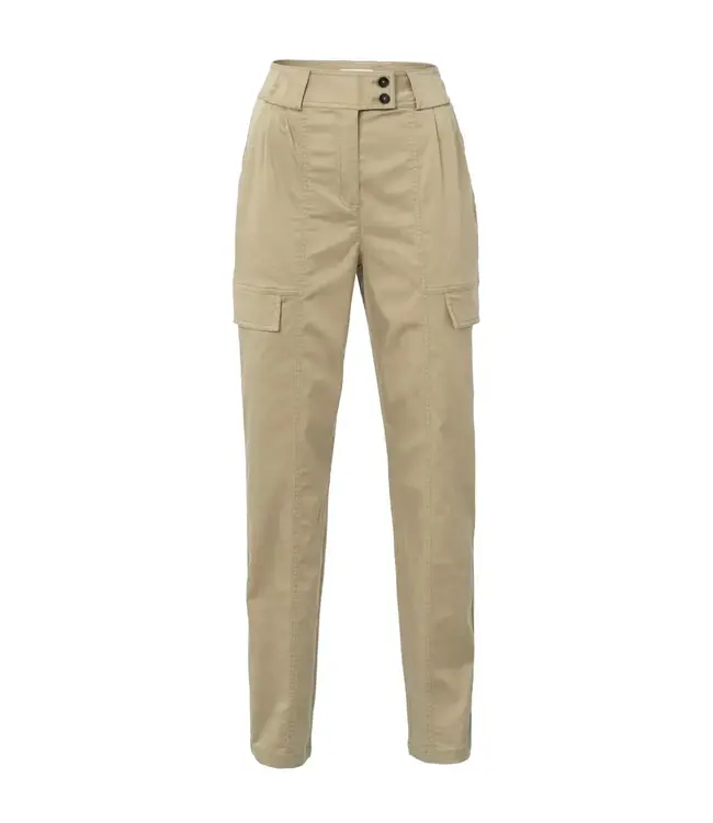High waist cargo trousers