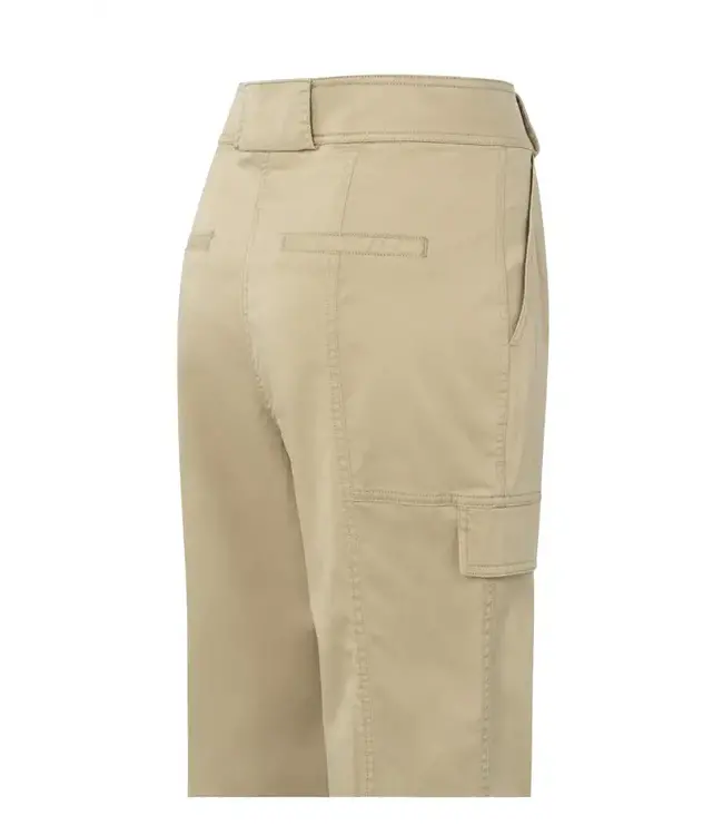 High waist cargo trousers