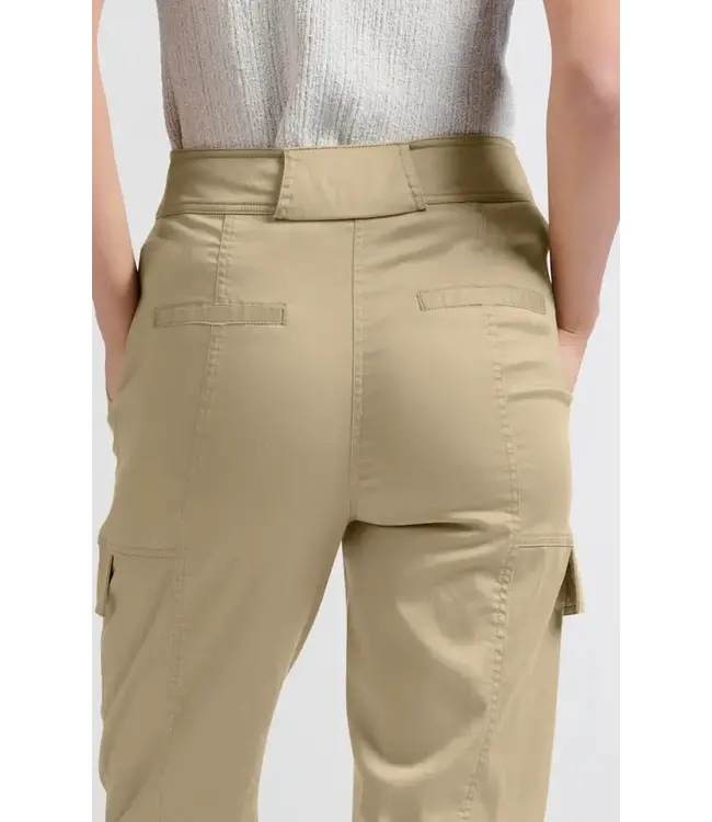 High waist cargo trousers