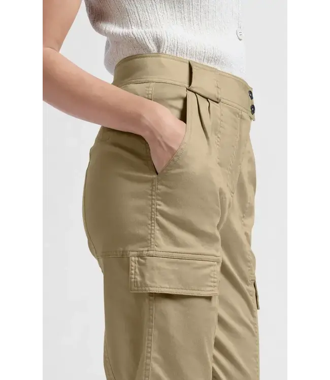 High waist cargo trousers