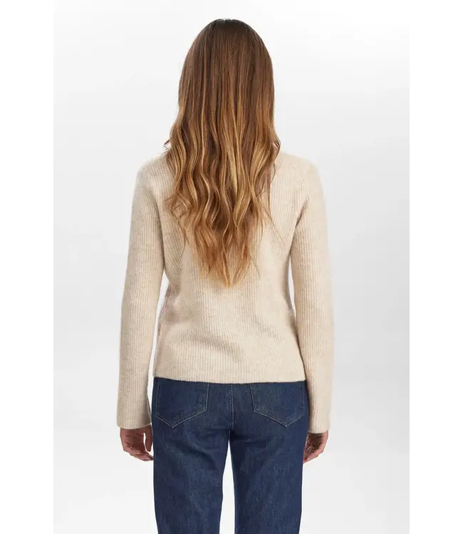 Riette rib pullover - Beige
