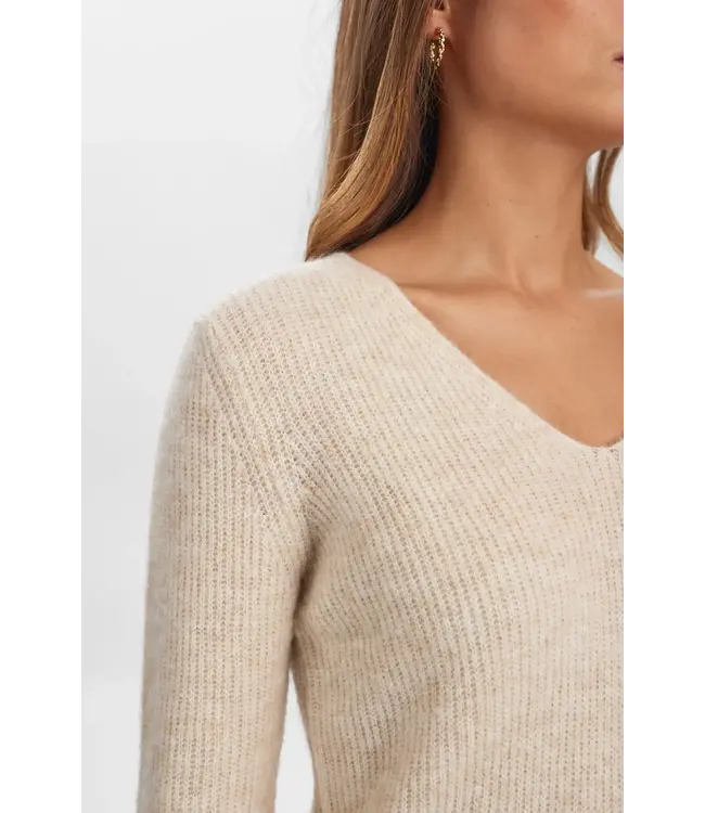Riette rib pullover - Beige