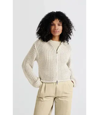 YAYA Mesh stitch cardigan