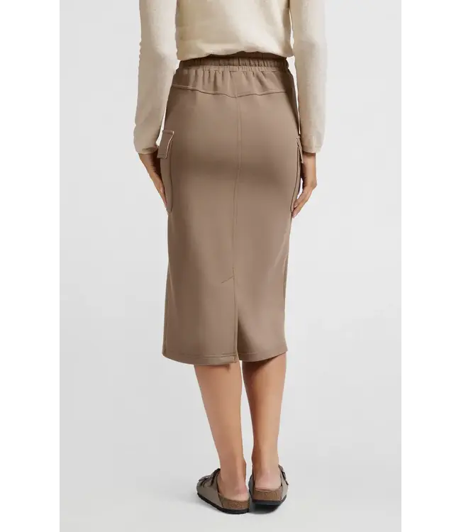 Jersey mid cargo skirt