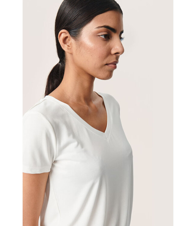 Columbine V-neck - Wit