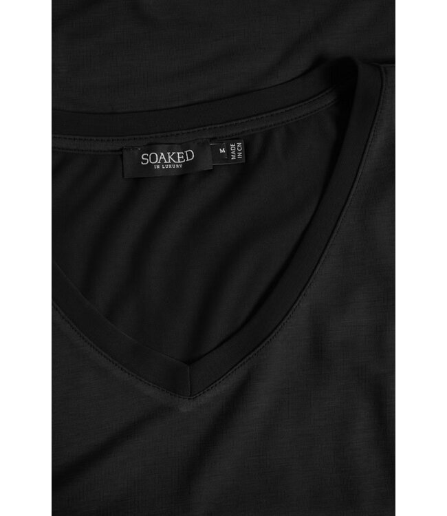 Columbine V-neck - Zwart