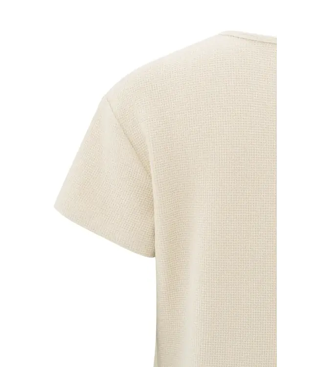 Short sleeve t-shirt in waffle