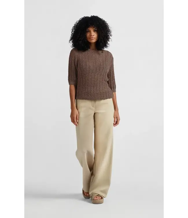 Wide leg trousers with high waist