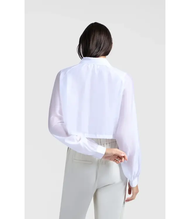 Shiny double layered blouse