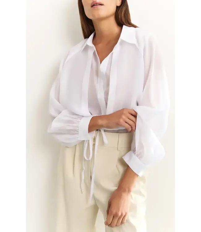 Shiny double layered blouse
