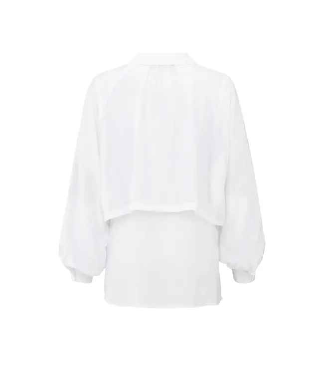 Shiny double layered blouse